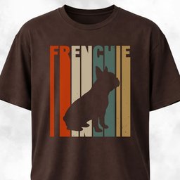 Frenchie Abstract Text T Shirt Gift For Dog Lover