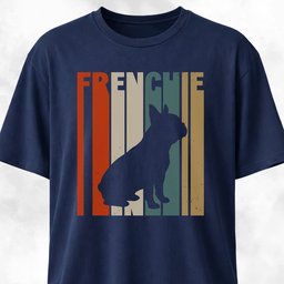 Frenchie Abstract Text T Shirt Gift For Dog Lover