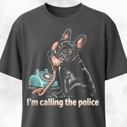 French Bulldog Calls The Police T Shirt Gift For Dog Lover