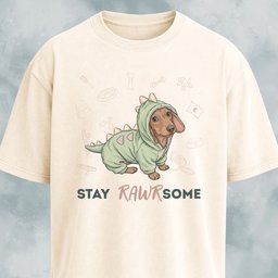 Doxie In A Dinosaur Costume T Shirt Gift For Dinosaur Lover