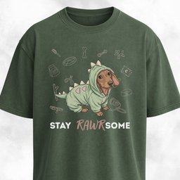 Doxie In A Dinosaur Costume T Shirt Gift For Dinosaur Lover