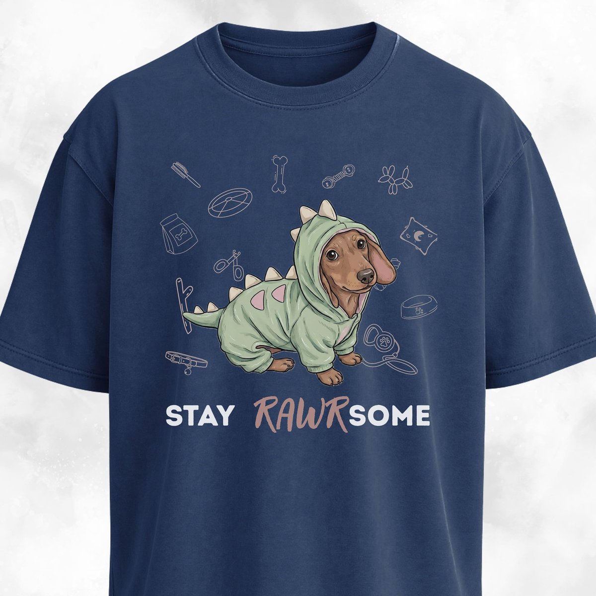 Doxie In A Dinosaur Costume T Shirt Gift For Dinosaur Lover