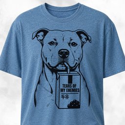 Drinking The Tears On My Enemies Pitbull T Shirt Gift For Dog Lover