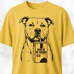 Drinking The Tears On My Enemies Pitbull T Shirt Gift For Dog Lover