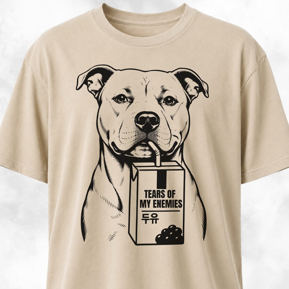 Drinking The Tears On My Enemies Pitbull T Shirt Gift For Dog Lover