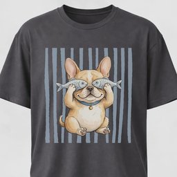 Fish Goggles Frenchie T Shirt Gift For Dog Lover