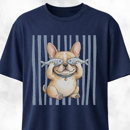 Fish Goggles Frenchie T Shirt Gift For Dog Lover