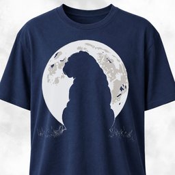 Full Moon English Bulldog T Shirt Gift For Dog Lover