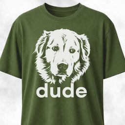 Dude Golden Retriever T Shirt Gift For Dog Lover