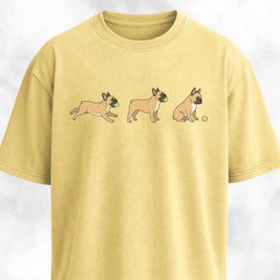 Frenchie With A Tennis Ball T Shirt Gift For Dog Lover