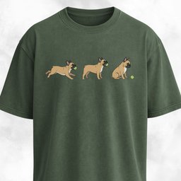 Frenchie With A Tennis Ball T Shirt Gift For Dog Lover