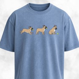 Frenchie With A Tennis Ball T Shirt Gift For Dog Lover