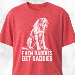 Even Baddies Get Saddies Great Dane T Shirt Gift For Dog Lover