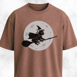 Flying French Bulldog On A Full Moon T Shirt Gift For Dog Lover