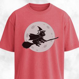 Flying French Bulldog On A Full Moon T Shirt Gift For Dog Lover