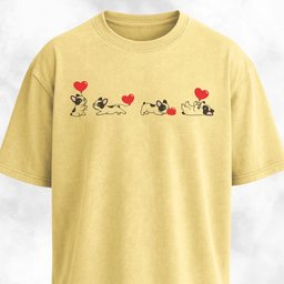 Frenchie Heart Balloon Collage T Shirt Gift For Dog Lover