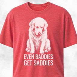 Even Baddies Get Saddies Goldie T Shirt Gift For Dog Lover