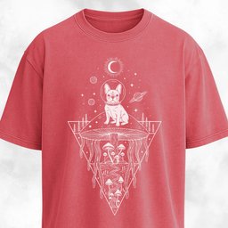 Frenchie Mushrooms Space Hallucination T Shirt Gift For Dog Lover