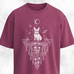 Frenchie Mushrooms Space Hallucination T Shirt Gift For Dog Lover