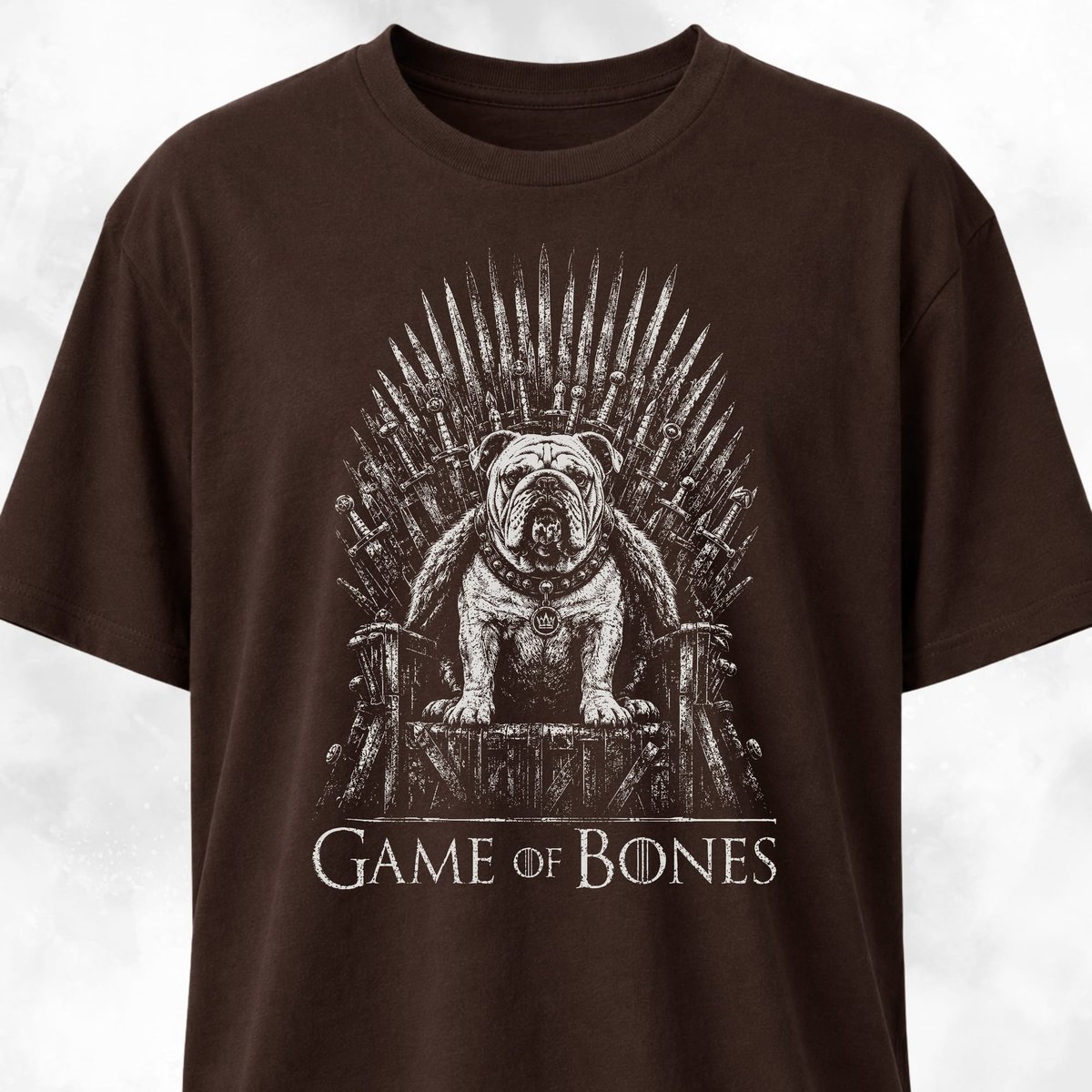 Game Of Bones Bulldog T Shirt Gift For Dog Lover