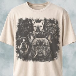 Gangster Frenchies T Shirt Gift For Dog Lover