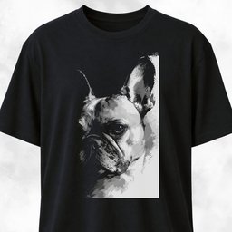 Frenchie Chiaroscuro T Shirt Gift For Dog Lover