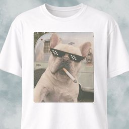 French Bulldog Vintage Selfie T Shirt Gift For Dog Lover