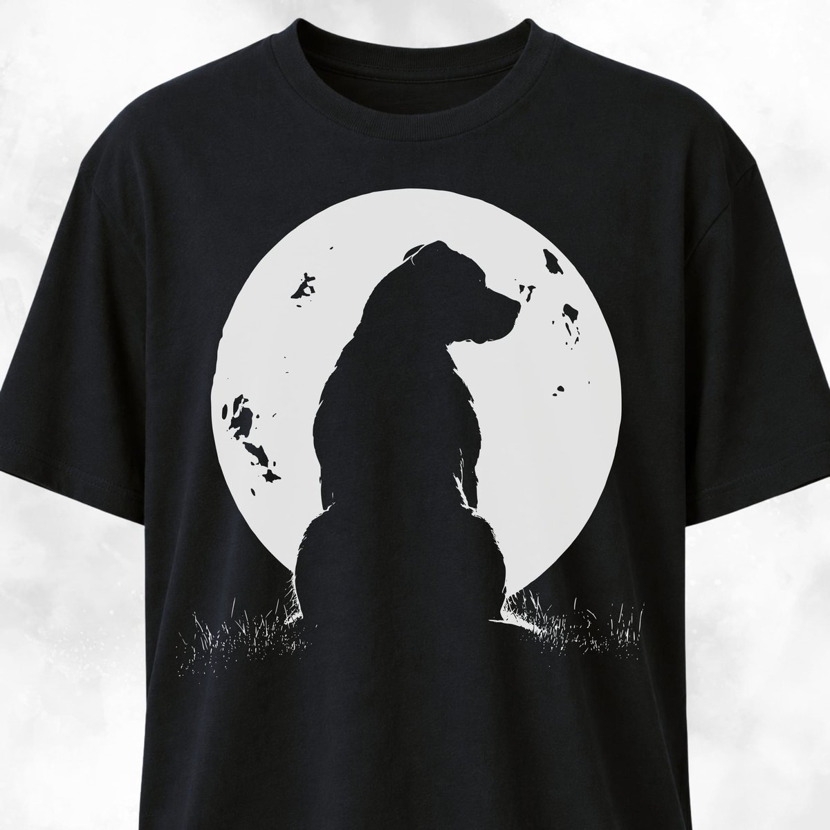 Full Moon Pitbull T Shirt Gift For Dog Lover