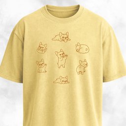 Frenchie Dog Clock T Shirt Gift For Dog Lover