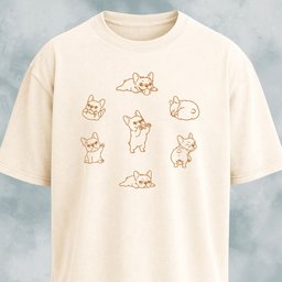 Frenchie Dog Clock T Shirt Gift For Dog Lover