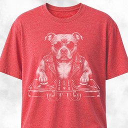 DJ Pitbull T Shirt Gift For Dog Lover