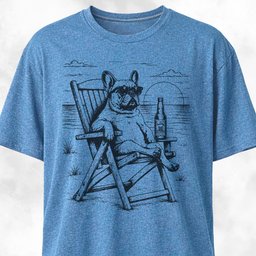 Frenchie Resting At Sunset T Shirt Gift For Dog Lover