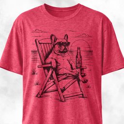 Frenchie Resting At Sunset T Shirt Gift For Dog Lover