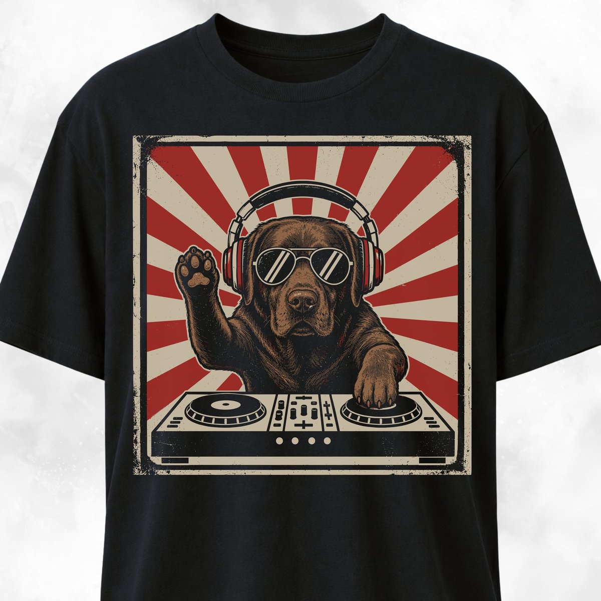 DJ Lab T Shirt Gift For Dog Lover