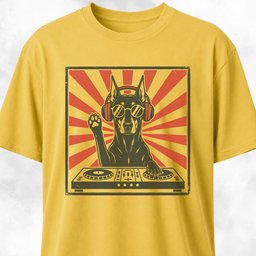 DJ Dobie T Shirt Gift For Dog Lover