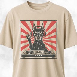 DJ Dobie T Shirt Gift For Dog Lover