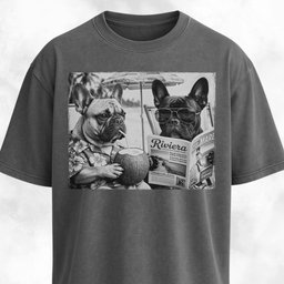 Frenchie Buddies On A Beach T Shirt Gift For Dog Lover