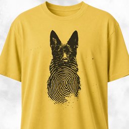 German Shepherd Fingerprint T Shirt Gift For Dog Lover