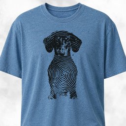 Doxie Fingerprint T Shirt Gift For Dog Lover