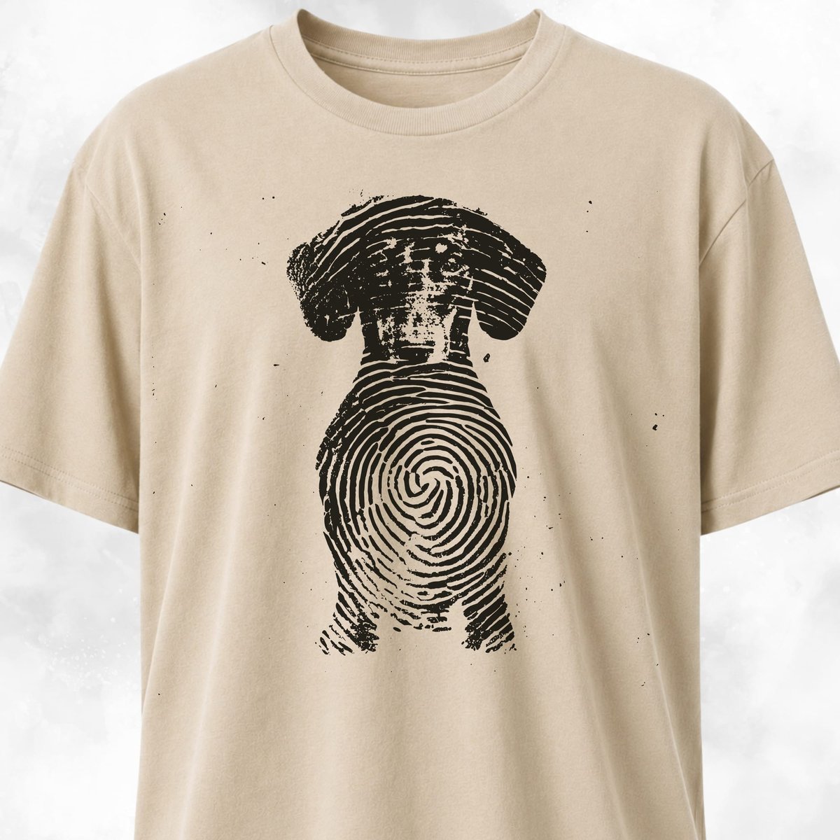 Doxie Fingerprint T Shirt Gift For Dog Lover