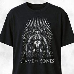 Game Of Bones Boston Terrier T Shirt Gift For Dog Lover