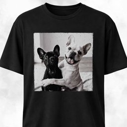 Frenchie Buddies Selfie T Shirt Gift For Dog Lover