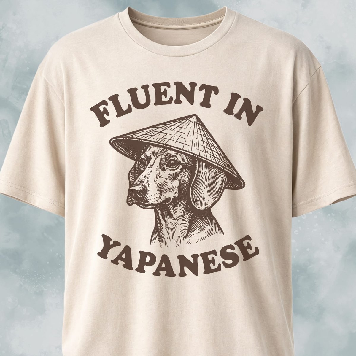 Fluent In Yapanese Doxie T Shirt Gift For Dog Lover