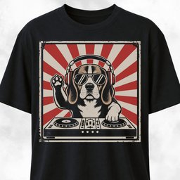 DJ Beagle T Shirt Gift For Dog Lover