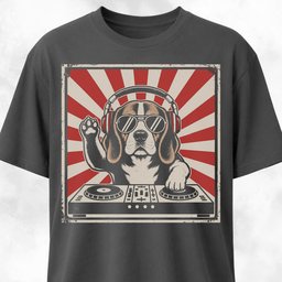 DJ Beagle T Shirt Gift For Dog Lover