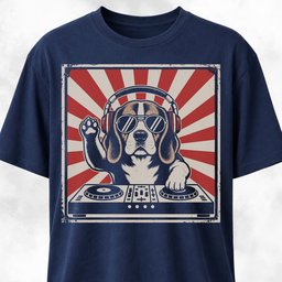 DJ Beagle T Shirt Gift For Dog Lover