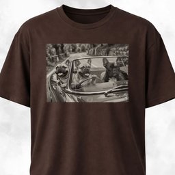Frenchies On The Road T Shirt Gift For Dog Lover