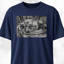Frenchies On The Road T Shirt Gift For Dog Lover