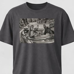 Frenchies On The Road T Shirt Gift For Dog Lover