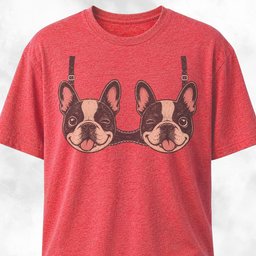 Funny Sexy Frenchies Bra T Shirt Gift For Dog Lover